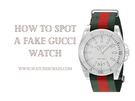 how to tell fake gucci watch|how to spot a gucci watch.